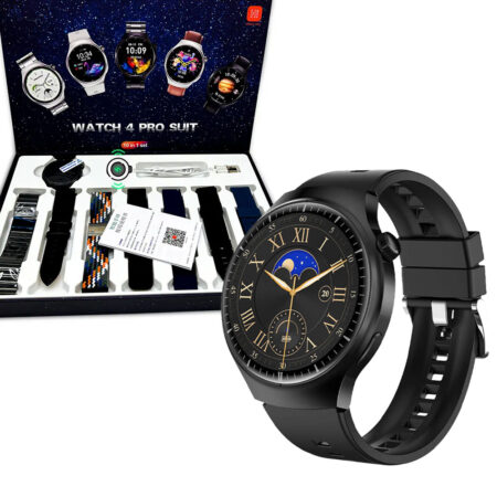 Watch 4 Pro Suit Smartwatch WITH 7 STRAPS High Definition Color Screen Healthy Monitoring Custom Dial  WITH HIWATCHPRO APP
