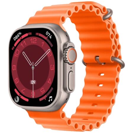X8 PLUS ULTRA SMART WATCH SERIES 8 NFC 2.08 INCH ALWAYS-ON DISPLAY & WIRELESS CHARGING 49MM WITH WEARFIT  PRO APP ORANGE