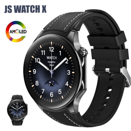 JS WATCH X 1.43inch AMOLED Display Smart Watch NFC Bluetooth Calling, automatic heart rate monitoring  With FITCLOUDPRO APP