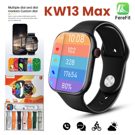 KW13 MAX 2.2 INCH FULL TOUCH SCREEN 7 STRAPS BT CALLING COMPATIBLE SYSTEM ANDROID 5.0 OR IOS9.0 WITH  FERE FIT APP