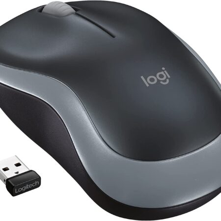 Logitech M185 Wireless Mouse, 2.4GHz with USB Mini Receiver