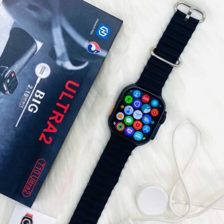 T10 ULTRA 2 SMART WATCHES 2.09 INCH 49MM STRAPS BT CALL MESSAGE FOR MEN WOMEN WITH HIWATCHPRO APP (BLACK)