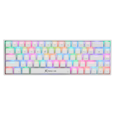 XTRIKE ME GK-994W WIRELESS 2.4G RGB BT GAMING KEYBOARD WHITE