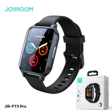 Joyroom-Ft3 Pro Fit-Life Series Smart Watch (Answer/Make Call)-Dark with Smart-Time Pro App Gray