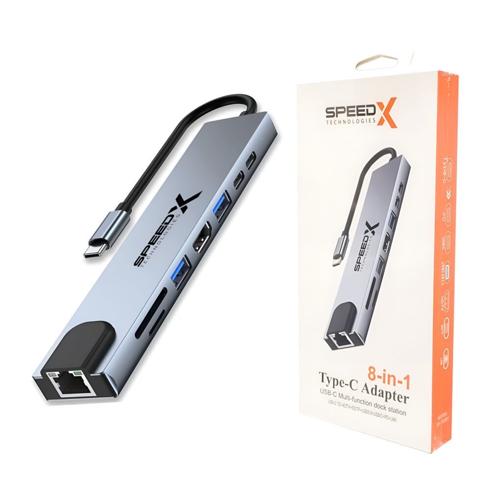 8-in-1 Type-C to USB-C 4K HDMI Adapter USB 3.0 (Netflix & YouTube)