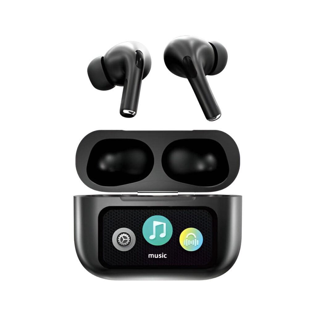 A9 Pro ANC ENC Bluetooth 5.4 Earbuds Black Edition