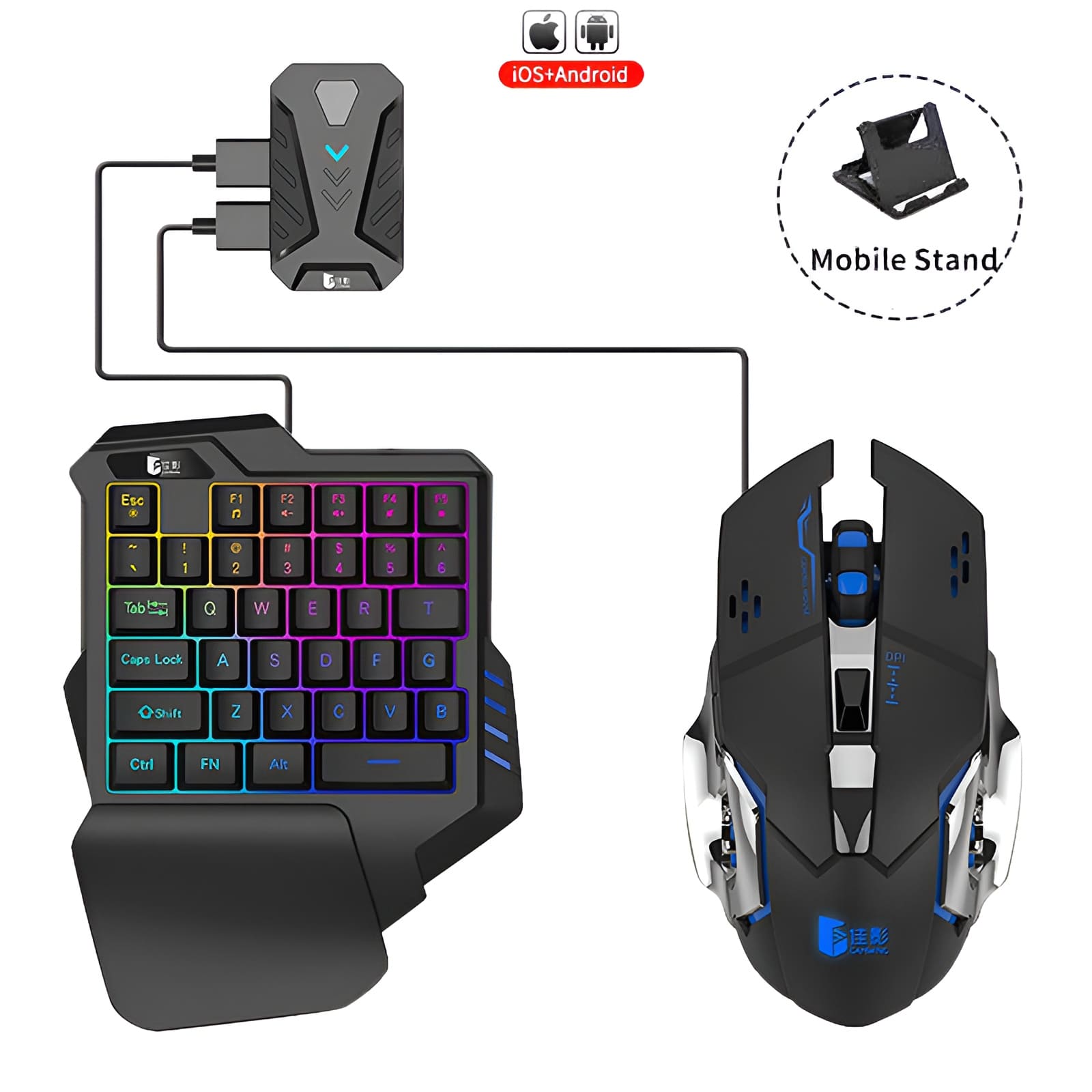 Gaming Wireless Bluetooth 5-in-1 Keyboard and Mouse Combo Gaming Wireless Bluetooth 5-in-1 Keyboard and Mouse Combo