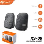 Kisonli Ks-09 Fashionable 2 Inch Audio Speakers For Pc Or Laptop