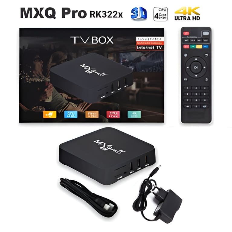 MXQ 4K Quad Core Android TV Box