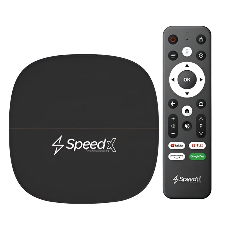 SpeedX Pixel4K X20 Plus Android TV Box with Air Mouse & Voice