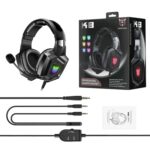 onikuma k8 rgb gaming headphone ove -ear headset