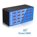 20-Port 100W Multiple USB Charging Station for Multi Devices Fast Charger