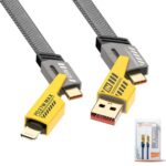 4 in 1 Multi USB PD Fast Charging Cable Type-C & Lightning Compatible