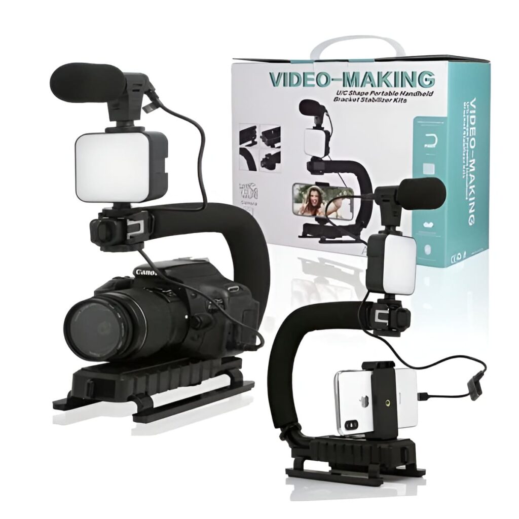 AY-49U U-Shaped Video Making Handheld Stabilizer Kit