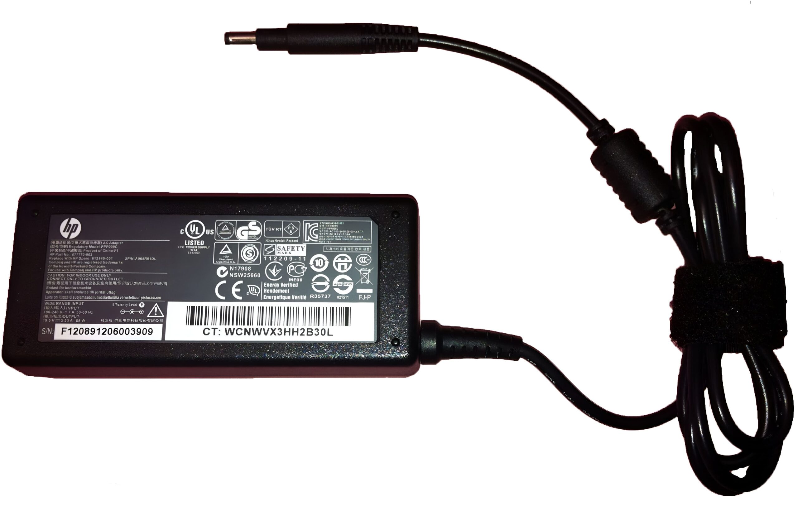 HP Sleekbook Laptop Charger 19.5V 3.33A Pin 4.8x1.7
