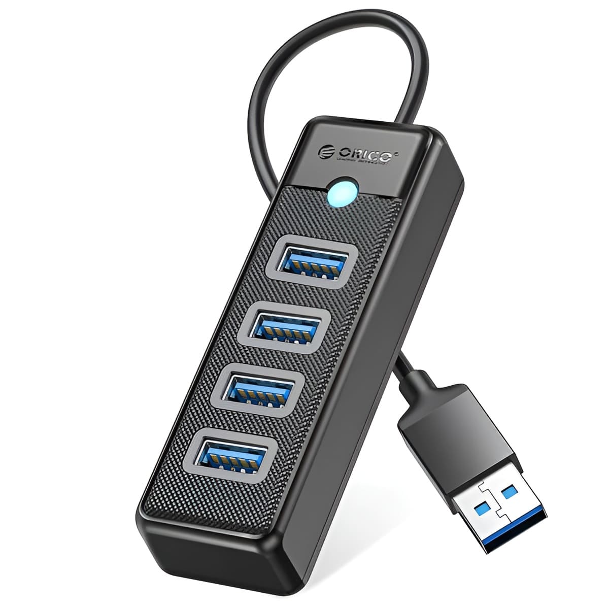 Orico PW4U USB Hub 3.0 4-Port 5Gbps High Speed Data Transfer Orico PW4U USB Hub 3.0 4-Port 5Gbps High Speed Data Transfer