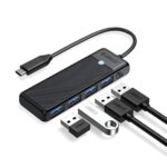 Orico Type-C to USB Hub 3.0 4 Ports PAPW4A-C3-015-BK-EP Black