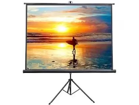 Projector Screen 72 inch Tripod Portable 6×6 Feet 1-1MW Speed-X (FINE QUALITY)