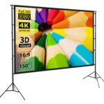 Projector screen 150 inch Tripod potable double stand 8×10 Feet 4-3MW Speed-X