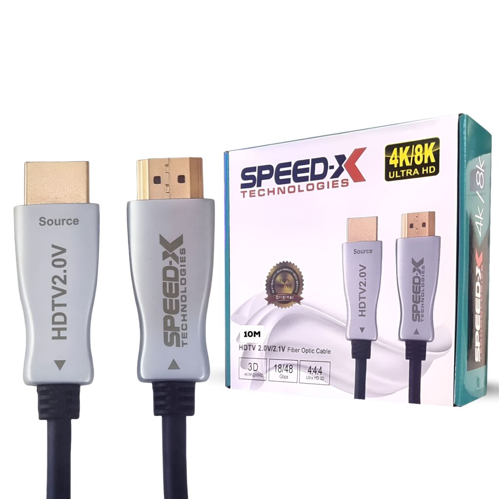 Speed-X 10m Fiber Hdmi Cable 2.02.1 Aoc(Active Optical Cable) 30awg Copper Support 4k 8k Uhd