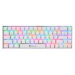 Xtrike Me GK-994W Wireless 2.4G RGB Bluetooth Gaming Keyboard White Edition