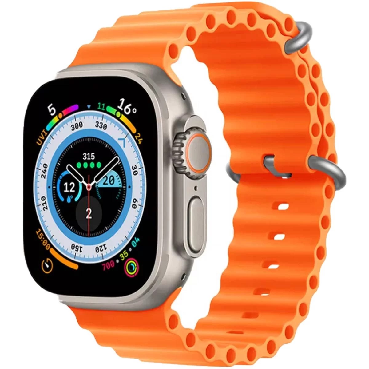 x8_ultra_smartwatch_49mm_with_bluetooth_calling_orange1675083904.jpg X8 Ultra Smart Watch Bluetooth Calling Wearfit Pro - Image 1