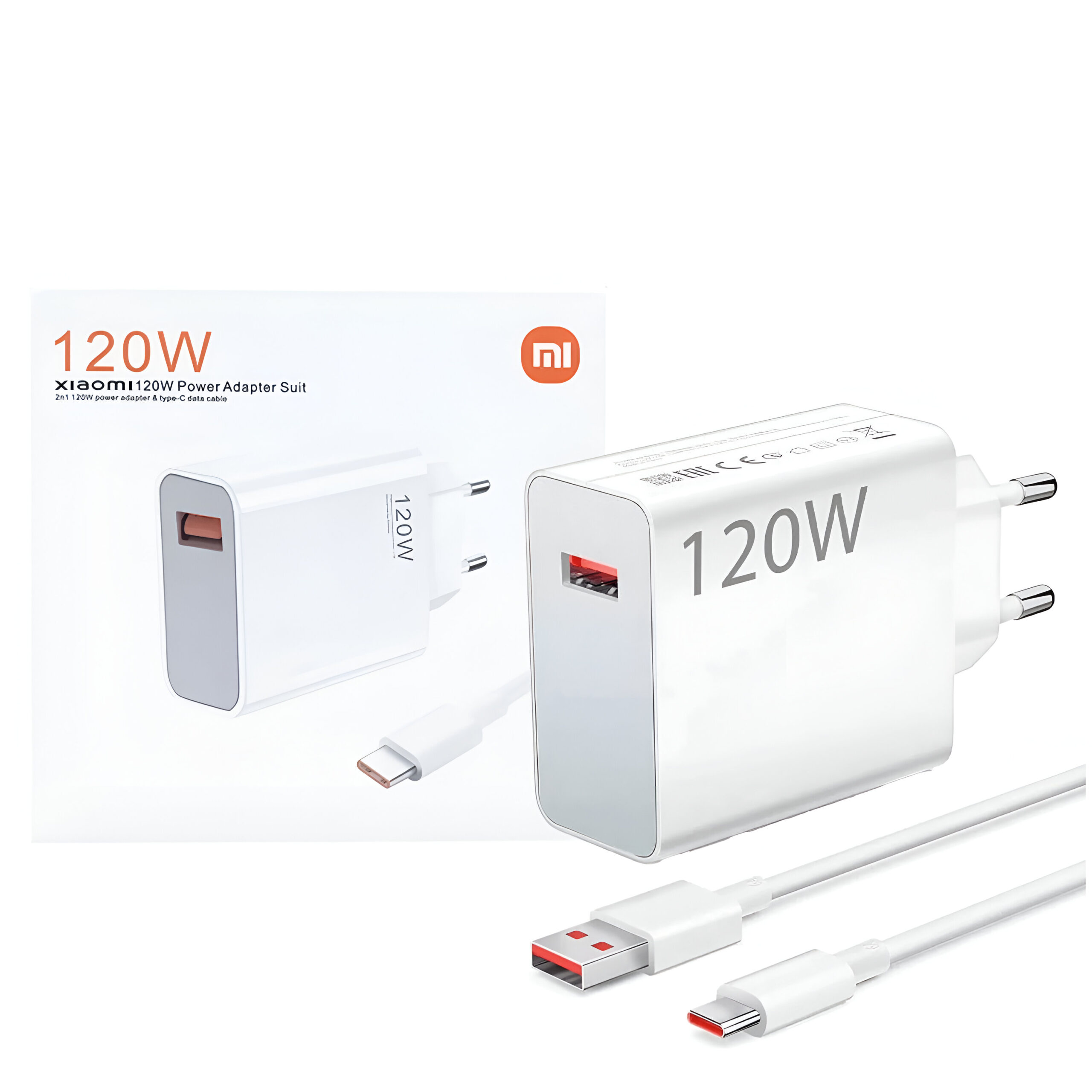Xiaomi QC3.0 Fast Wall Charger EU Plug (120W) - Image 1