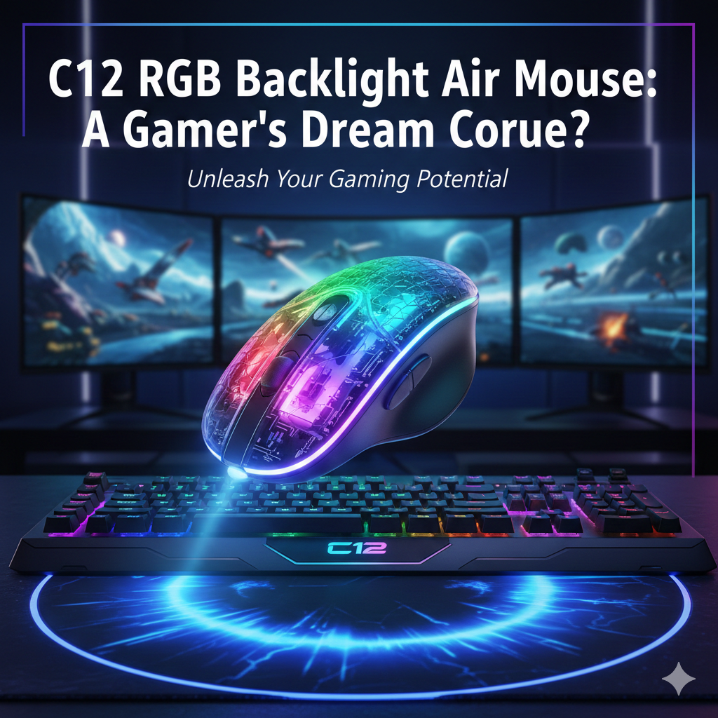 C12 RGB Backlight Air Mouse