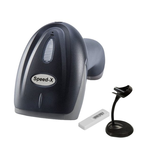 SPEED-X 60D 2D Wireless 2.4GHz Barcode Scanner with Stand