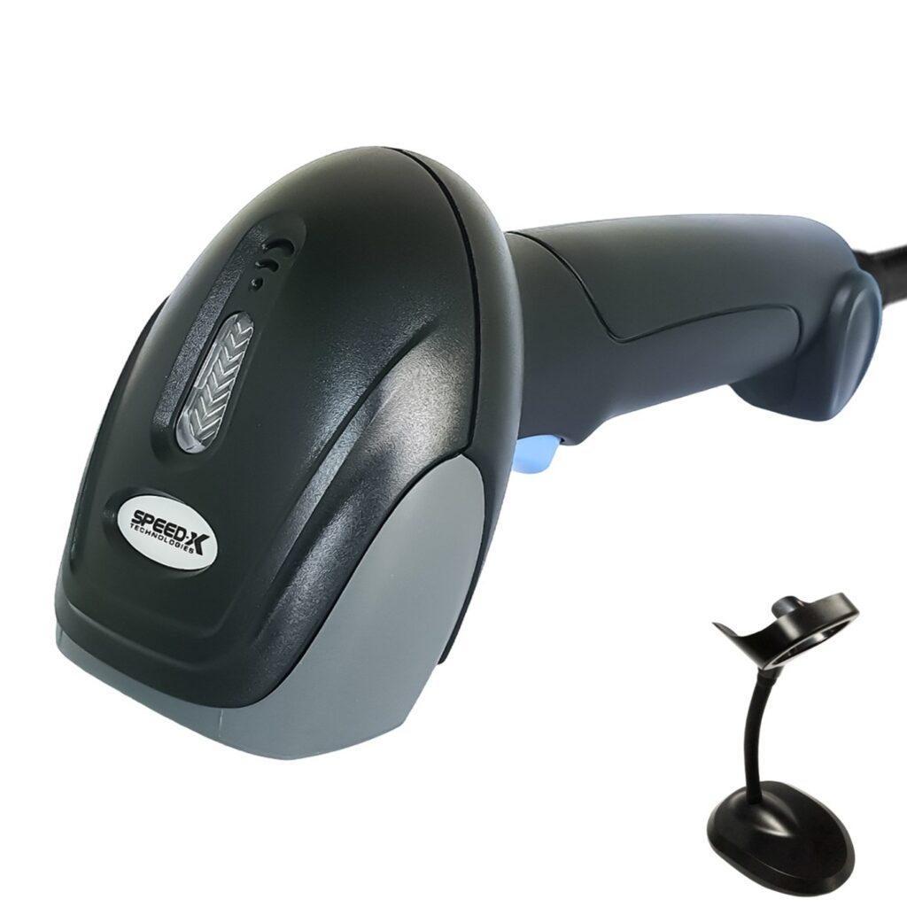 SPEED-X 8600 2D WIRE CMOS HANDHELD BARCODE SCANNER WITH STAND (without Stand)
