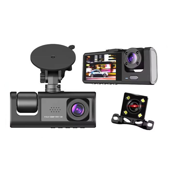 Y16 3 CHANNEL DASH CAM HD 1080P (170° ULTRA-WIDE-ANGLE A+ LENS) FRONT REAR VIDEO Y16 3 CHANNEL DASH CAM HD 1080P (170° ULTRA-WIDE-ANGLE A+ LENS) FRONT REAR VIDEO