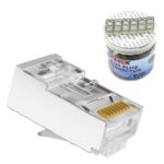 SPEEDX CAT6 RJ45 (FU) FTP STP CONNECTOR 100PCS (BOTTLE PACK)