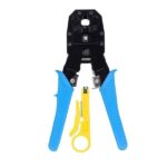 WJ-315 MODULAR NETWORK CRIMPING TOOL RJ45 RJ11 PLUG BLUE HANDLE
