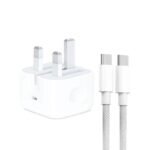 iPhone 15 Pro Max 3 Pin (UK Pin) 35W USB-C Power Adapter With USB-C To C Cable