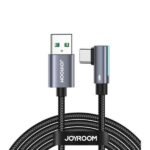 Joyroom S-Ac027A17 Smoothgame Series 3A USB-A To Type-C Right Angle Fast Black