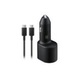 Samsung 45W PD 15W USB + 45W Type C Dual Super Fast Car Charger With Cable