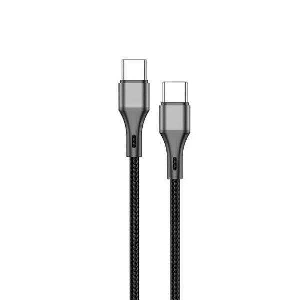 aspor-ac-19-60w-type-c-to-type-c-fast-charging-data-cable-1m Aspor Ac-19 60W Type-C To Type-C Fast Charging Data Cable 1M - Image 1